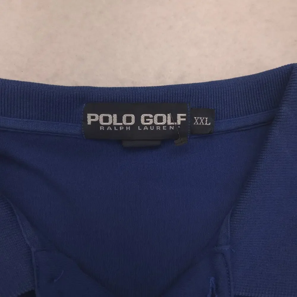 Polo Golf Ralph Lauren Collared Long Sleeve Polo Shirt Mens Size 2XL Blue